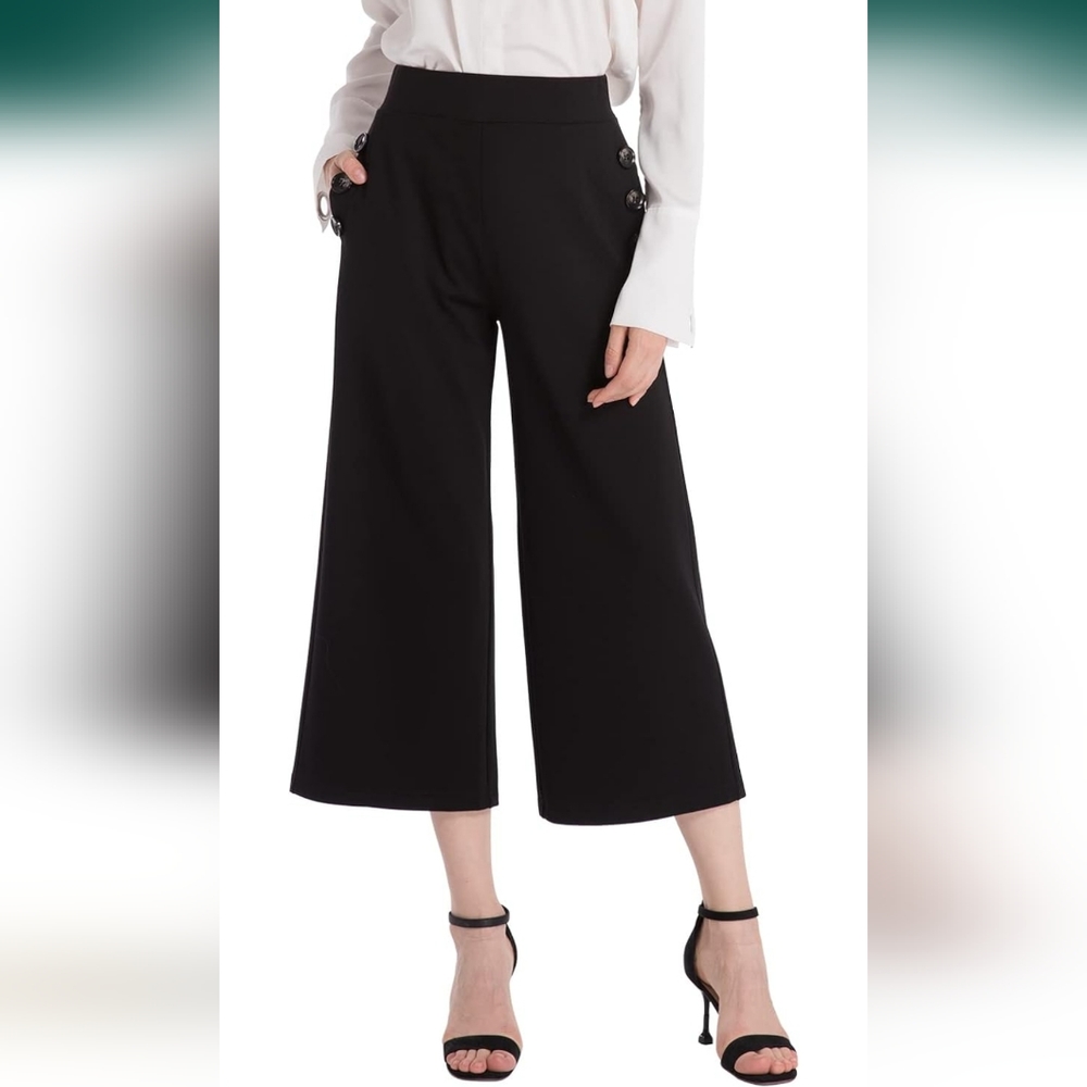 NWOT Ginasy Wide Leg Crop Large